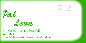 pal leva business card
