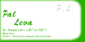 pal leva business card